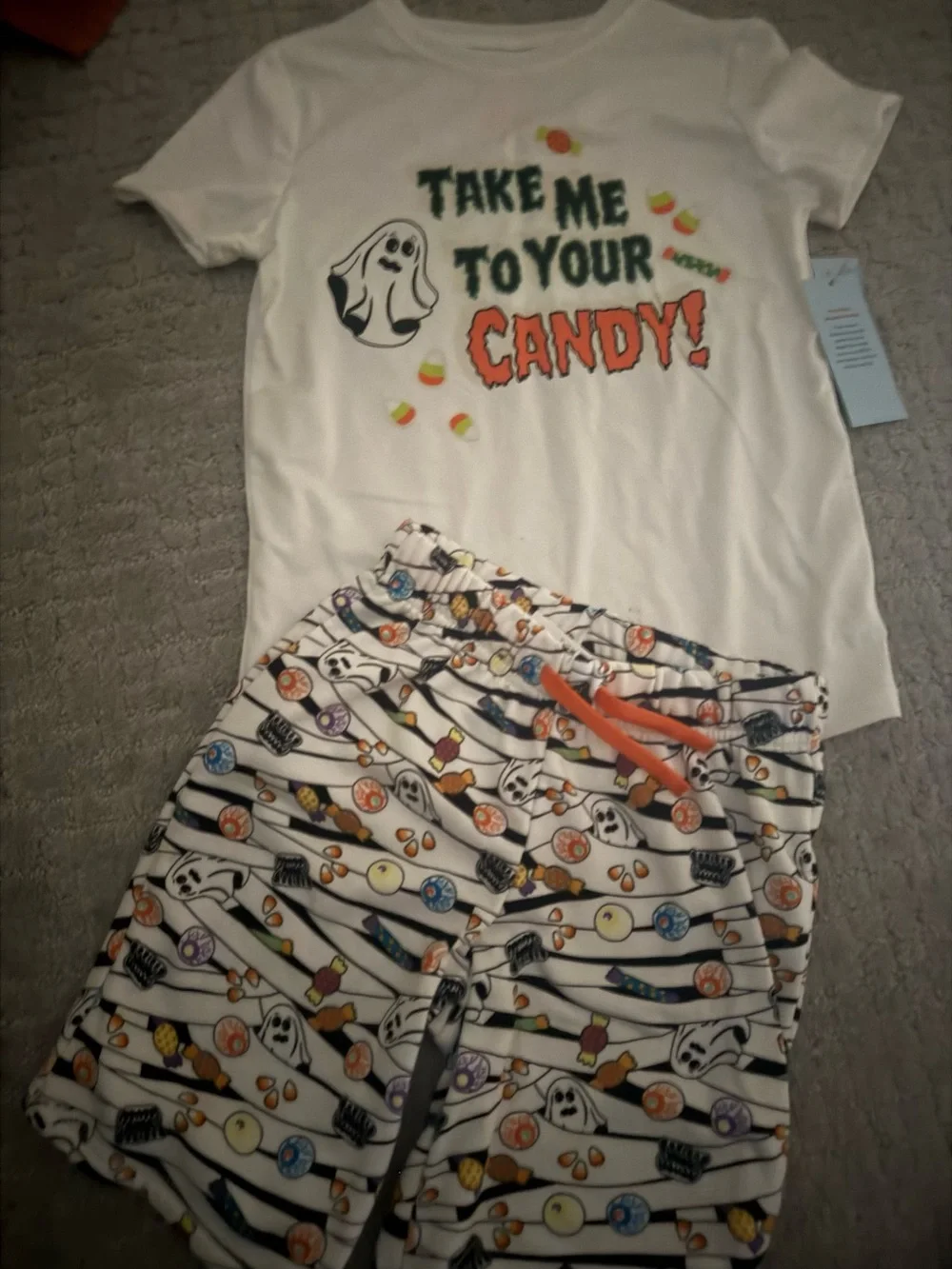 Halloween pajama set size 8